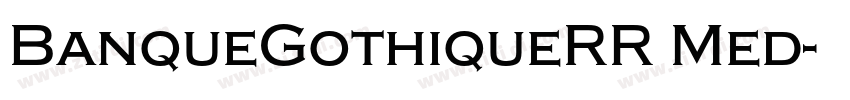 BanqueGothiqueRR Med字体转换